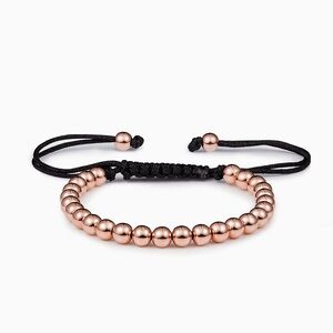 Executive Society rose gold bead bracelet